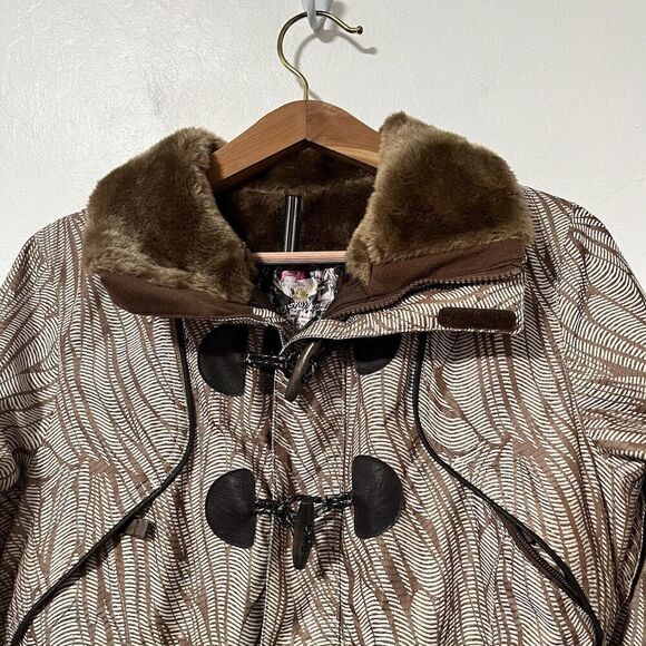 Burton‎ Tango DryRide Faux Fur Lined Ski Jacket Size S Brown Outdoor Women's - Picture 4 of 16